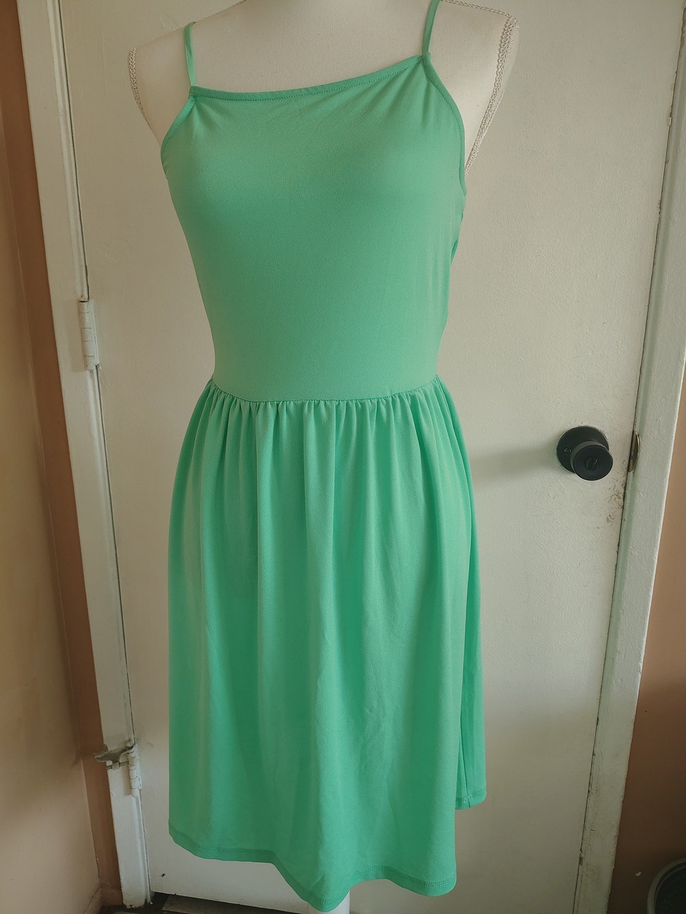 Vero Moda Mint Green Spaghetti Strap Midi Dress Size XS